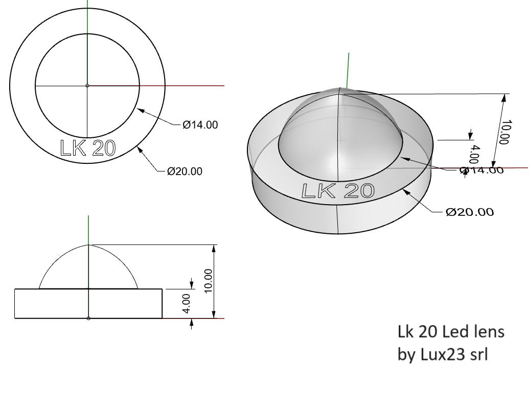 Aspheric condenser lenses LK model